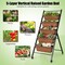 Costway 5-Tier Vertical Raised Garden Bed Elevated Planter with Wheels & Container Boxes Brown